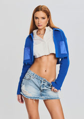 Evelyn Cropped Knit Jacket