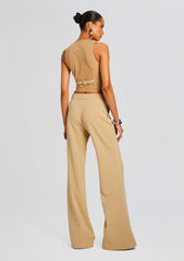 Pin Tuck Palazzo Pant
