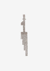 Number Rhinestone Earring