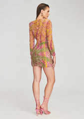Nikki Sequin Palm Dress