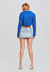 Evelyn Cropped Knit Jacket