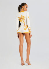 Dyna Metallic Knit Cardigan