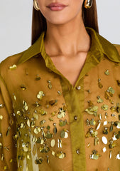 Quilly Embroidered Blouse
